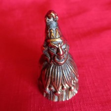 CHARMING ANTIQUE 'MR PUNCH' BRASS BELL....PUNCH & JUDY INTEREST