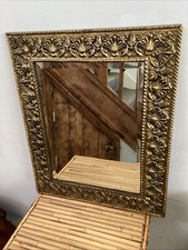 Antique Wooden Brass Framed