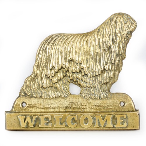 Komondor brass plate - brass, with