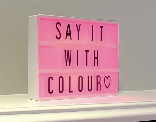 Colour changing light box - a4,