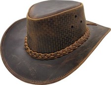 Leather Cowboy Hat Jacaru