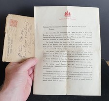 WW1 King George's Letter of