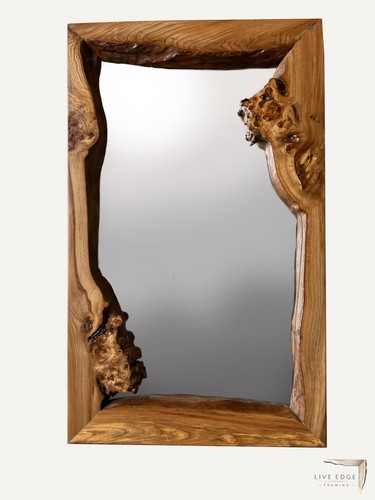 Handcrafted burr elm framed - handcrafted,
