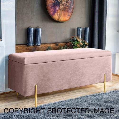 Luxury velvet ottoman storage - velvet,