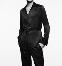 Zara mens viscose silk shirt - zara,