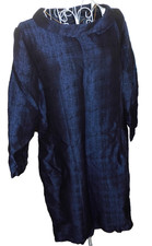 Ej Verde new blue shimmer  jackie o style wool blend  half sleeve dress 42 bust