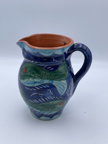 Handmade ceramic fish pitcher - handmade,