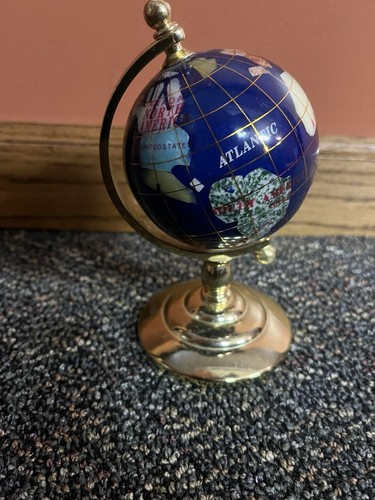 Gemstone blue lapis - blue, globe