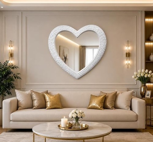 Large heart mirror - mirror,
