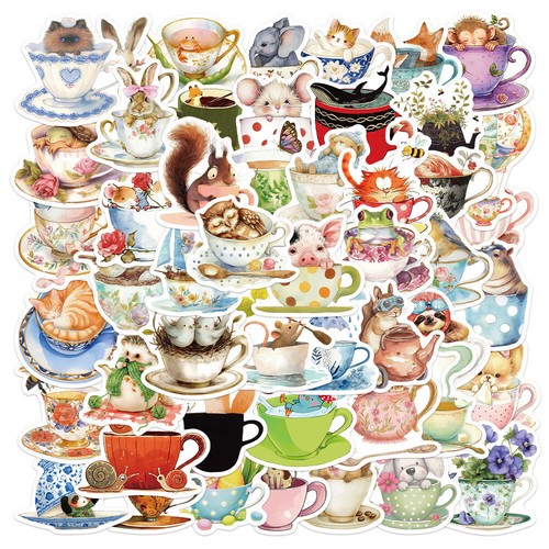 50x lovely cuppa animal - cuppa,