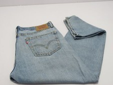 Mens Levi 505 Regular  fit straight leg Blue Jeans W 34 / L30  REF (10375)