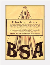 BSA Advertisement Brit Vintage
