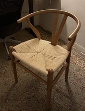 Solid Wood Oak Wishbone Chair - 16 available