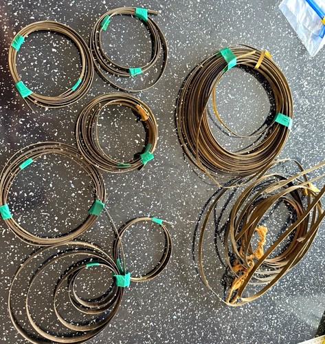 Vintage brass strip coil - vintage,