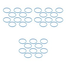  3 Count Replacement Microphone Grille Rubber Rings for Microphones