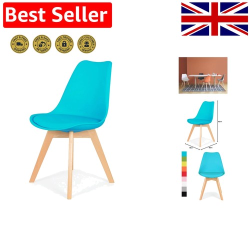 Contemporary blue dining chair - contemporary,