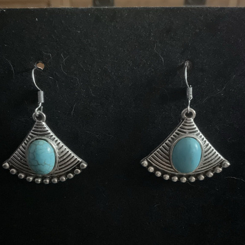 Vintage silv tone turquoise - silv,