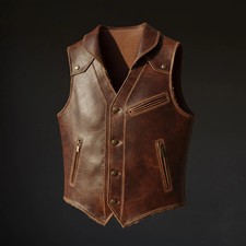 Men British Retro WW2 Brown