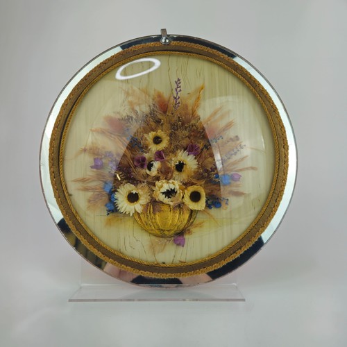 Vintage round convex - convex, glass