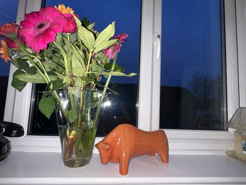 Bitossi style ceramic - ceramic, bull
