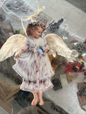 Gentle Guardian By Dona Gelsinger Vintage Angel Ornament Christmas Bradford 