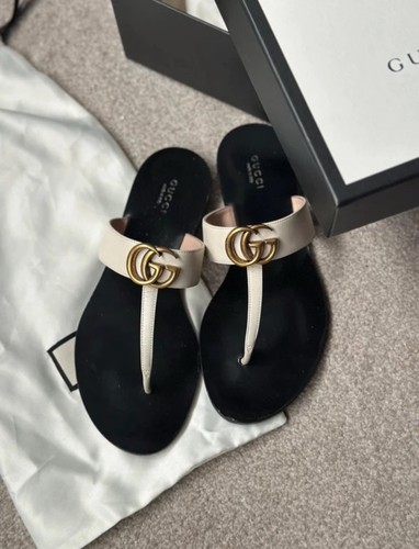Gucci marmont gold thong - gucci, gg