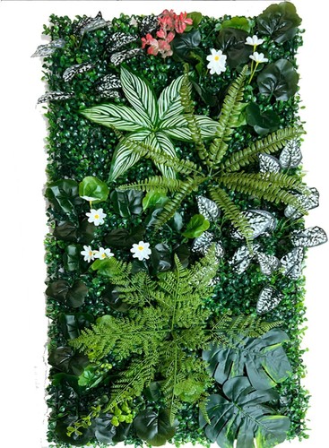 Artificial green wall panel - green,