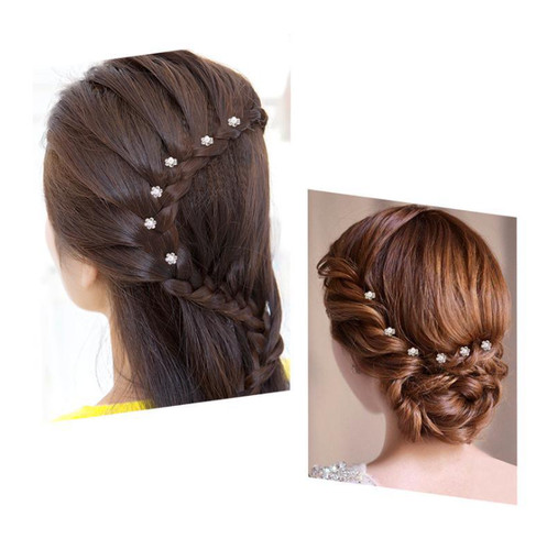 Pearl flower diamante crystal - flower,