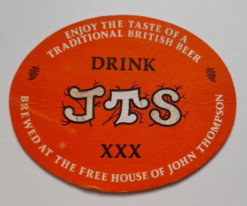 John thompson jts beer mat - john,