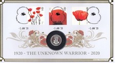 Coin 2020 3 x Centenary Unknown Warrior Collection Stamp Harrington & Byrne