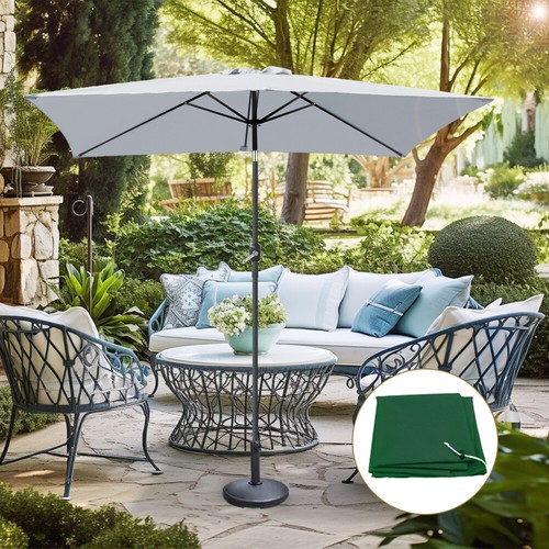 2x3m garden parasol grey - garden,