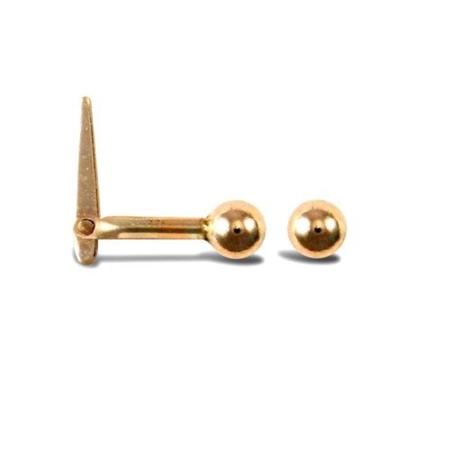 9ct gold nose pin - nose,