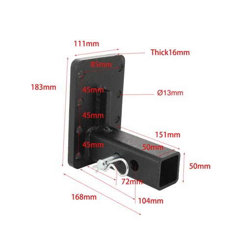 Adjustable tow hitch drop - adjustable,