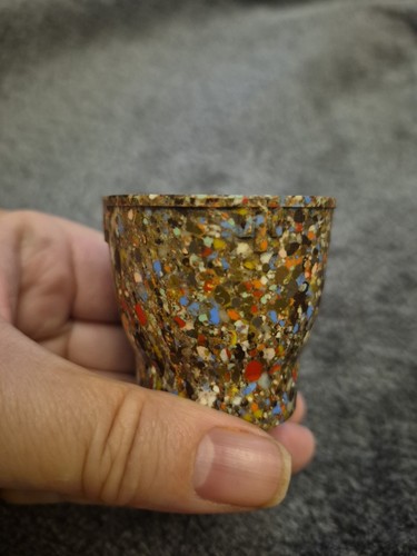 Vintage bakelite speckled - bakelite, egg