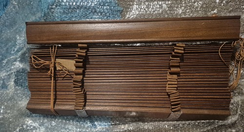 Brown oak venetian blinds - venetian, 60cm