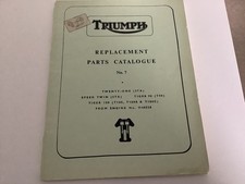 Triumph Replacement Parts Catalogue No.7 Twenty One, Speed Twin, Tiger