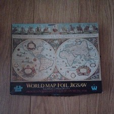 Vintage World Map Foil