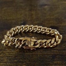 Cuban Link Gold 18karat Color