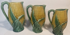 Majolica Style Corn cob Jugs/