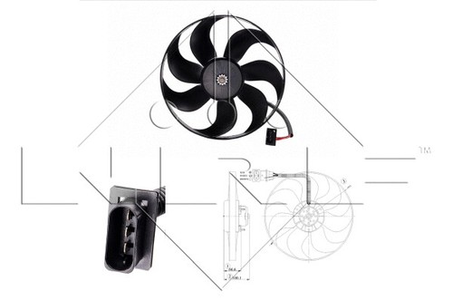 Left fan radiator fits audi - radiator, fits: