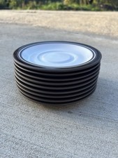 Vintage Hornsea Lancaster Pottery Vitramic Contrast 16 cm Tea Plates/Side Plates