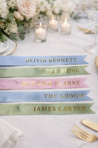 Ribbon name place - ribbon, setting