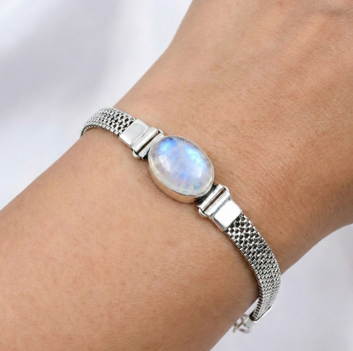 Natural rainbow moonstone - natural,