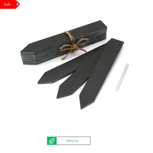 Pcs slate plant labels with - 10,