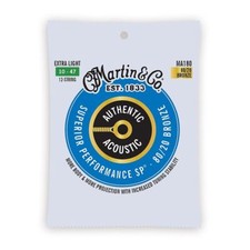 Martin Authentic Acoustic SP 80/20 Bronze 12 String Guitar Strings (.010 - .047)