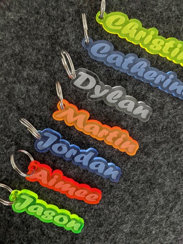 Personalised frozen keyring - personalised,