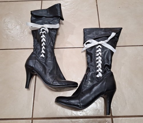 Women costume pirate boots - costume:,