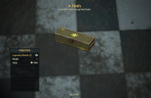 Feral legendary mod - (xbox), feral’s