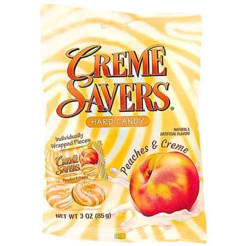 Crème savers peaches and - savers,
