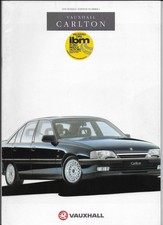 1991 Vauxhall Carlton saloon & estate car brochure: Carlton L, GL, CD, CDX & GSi